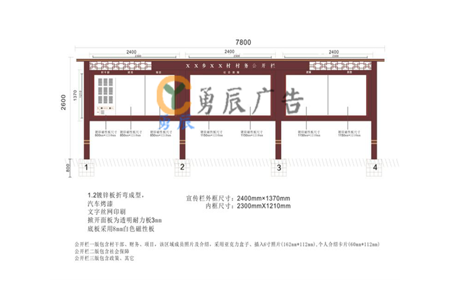 湖南永州宣傳欄第一批發(fā)貨